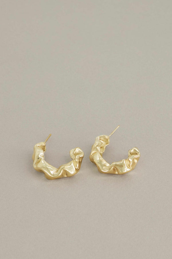 Large Catana Hoops - Gold
