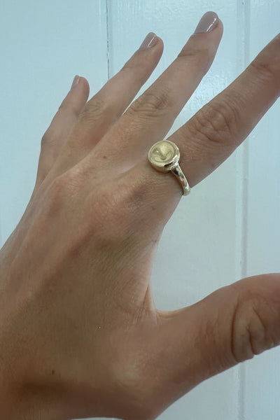SAMPLE - COIN RING -9CT GOLD - K