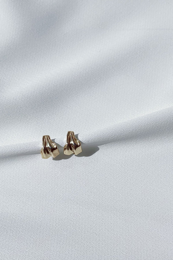 Mini Vieira Earrings - Gold